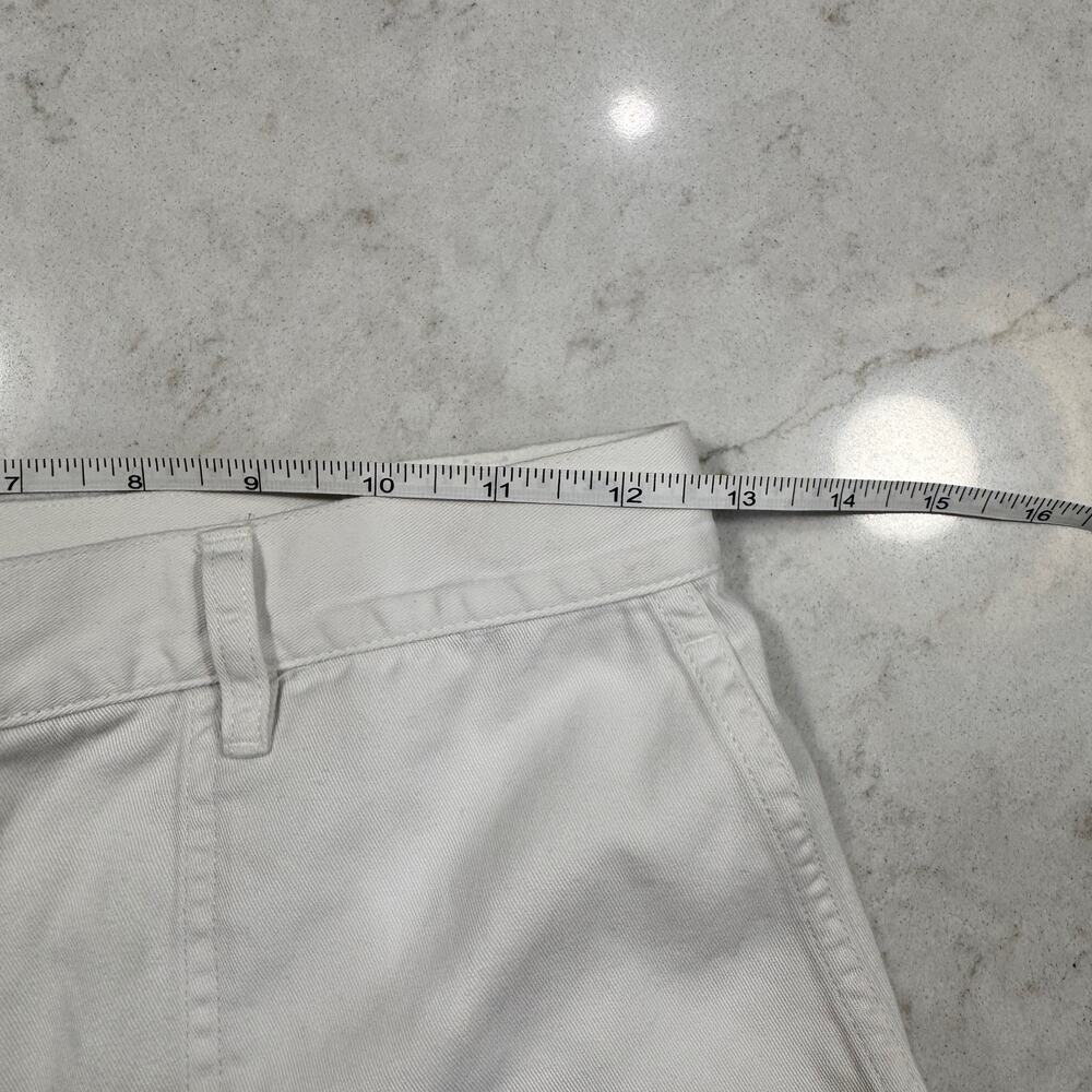 Lauren Ralph Lauren Petite Wide Leg Cropped Cotton Chino Pants Culottes 2P White - Picture 12 of 14